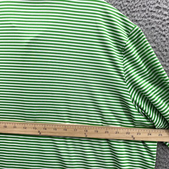 RLX Ralph Lauren Shirt XL Green Striped Polo Golf U.S Open‎ Preppy Outdoor Men's - Picture 8 of 9